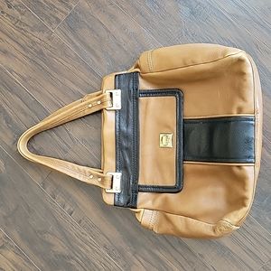 Kate Spade Black and Tan Leather Bag